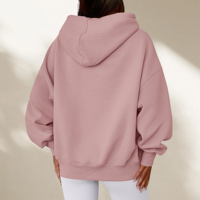 Pulls brodés CVC personnalisés Sweat à capuche unisexe avec poches en polaire Sweats à capuche personnalisés pour femmes surdimensionnées Concevez vos propres sweats à capuche