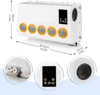 Kit de climatisation électrique mural TELCOOL 12V pour camions, camping-cars, fourgons, bus, excavatrices, véhicules agricoles