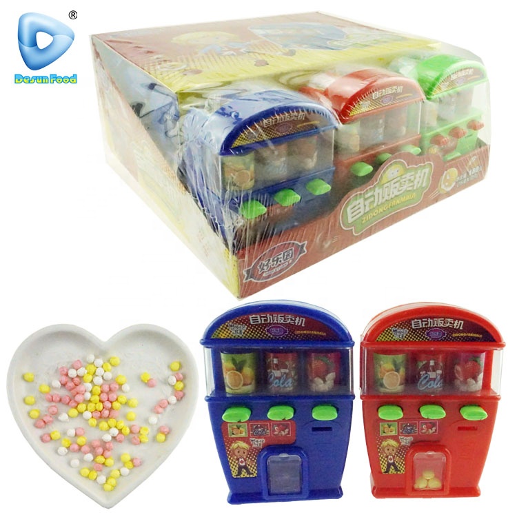 Happy beverage vending machine toy with candy