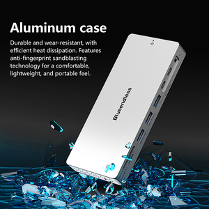 14 trong 1 loại C <span class=keywords><strong>USB</strong></span> <span class=keywords><strong>Hub</strong></span> Docking Station <span class=keywords><strong>USB</strong></span> 3.0 đầu đọc Bộ chuyển đổi <span class=keywords><strong>Hub</strong></span> 5 cổng 10Gbps <span class=keywords><strong>USB</strong></span> 3.2 <span class=keywords><strong>HUB</strong></span> với 4K 60Hz HDTV Lan âm thanh PD - Product Image 6