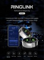 Cincin pintar kesehatan, perangkat dapat dipakai cincin pintar untuk pria dan wanita, 5ATM, tahan air, cincin Ble5.0 dapat disesuaikan
