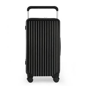 New fashion patent 360 gradi whisper quiet wheels valigia da viaggio con manico largo bagaglio grigio dimensioni 20 pollici - Product Image 3