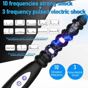 Perles anales Produits sexuels Vibrateur de prostate pour hommes Stimulateur électrique doux à main pour hommes et femmes Vibrateur de point G Orgasme - Product Image 5