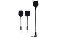 Headset game Boom fleksibel, dengan mikrofon nirkabel bisa dilepas 3.5mm Mic Boom