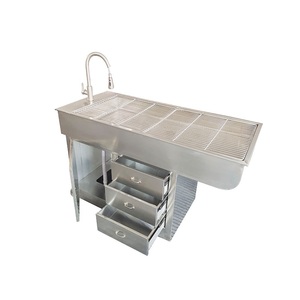 โต๊ะผ่าตัดสัตว์ปรับระดับได้ ทำจากสแตนเลส พร้อมอ่างล้างมือและตู้เก็บของ สำหรับคลินิกสัตว์เลี้ยงและโรงพ<span class=keywords><strong>ยา</strong></span>บาลสัตว์ |   ผู้ผลิต ผู้จัดจำหน่าย - Product Image 2