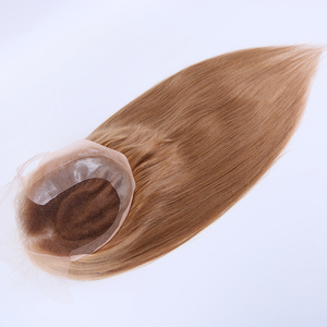 Настраиваемый кружевной Топпер для волос, кружевной передний край из искусственной кожи, европейская выровненная кутикула, кружевной топ ручной вязки для женщин - Product Image 4