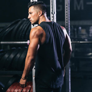 Camiseta sin Mangas Deportiva para <span class=keywords><strong>Gimnasio</strong></span>, Marca de Deportes, para <span class=keywords><strong>Hombre</strong></span>, Estilo Musculoso, Camiseta sin Mangas, Ropa Deportiva, Chaleco de Fitness - Product Image 3