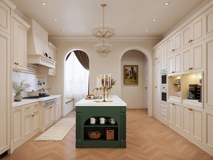 Armoires de <span class=keywords><strong>cuisine</strong></span> modernes en MDF, prêtes à assembler (RTA), fermeture amortie, personnalisables pour les maisons américaines - Product Image 4