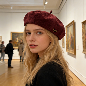 Béret en jean pour femme, style coréen automne/hiver, polyvalent, rétro japonais, inspiré du style britannique, <span class=keywords><strong>chapeau</strong></span> d'artiste (favori des influenceuses) - Product Image 6