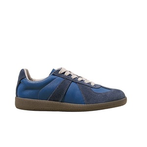 Zapatillas <span class=keywords><strong>Retro</strong></span> Alemanas de Cuero Genuino y Ante con Parches, Cómodas, Antideslizantes, con Suela de Goma, para Caminar, OEM ODM Personalizadas - Product Image 2