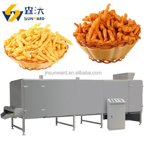 Industria horneada tipo Nik Naks maíz rizos aperitivos que hacen la máquina extrusora automática Cheetos/Kurkure aperitivos línea de producción de alimentos - Product Image 6