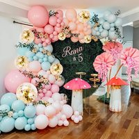 Kit d'arche de guirlande de ballons pastel, ballons macaron arc-en-ciel, décorations de fête, arche de ballons en gros, décoration de fête d'anniversaire