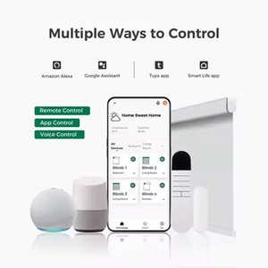 ستائر خلوية آلية للنهار والليل معتمة تعمل من الأعلى للأسفل ونظام خلايا النحل للنوافذ بدون حبال مع طبقة شفافة - Product Image 5