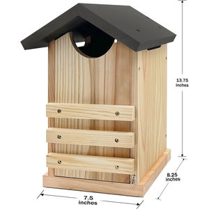 Ahşap kuş evi birçok baykuş ve kuş türü için uygundur - Product Image 2