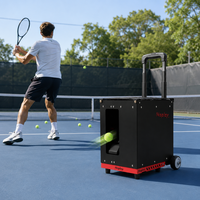Machine à balles de tennis portable professionnelle Nisplay N3 avec contrôle par application, qualité supérieure, service réglable, capacité de 80+ balles