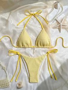 <span class=keywords><strong>2026</strong></span> Zwemkleding Tweedelig Bikiniset Jacquard Tweedelig Set Op Maat - Product Image 2