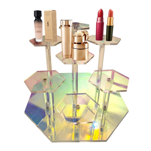Eco-Friendly Washable Transparent Acrylic Luxury Freestanding for Customized Display Stand for Cosmetics Easy Assembly - Product Image 1