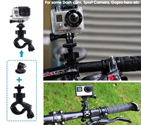 Bracket Sepeda Murah Grosir, Rotasi 360 Derajat, Dudukan untuk Kamera Aksi GoPro DJI Insta360/Speaker Portabel Outdoor
