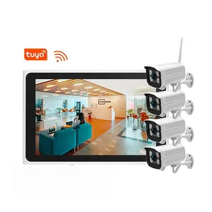 חכם tuya 4ch cctv אבטחה מערכת WiFi אלחוטי nvr ערכת מצלמה דה securite נייד nvr 4 ערוץ רשת וידאו מקליט