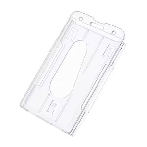 2 Slots Crystal Clear Transparent <b>Working</b> Card Holder - Product Image 1