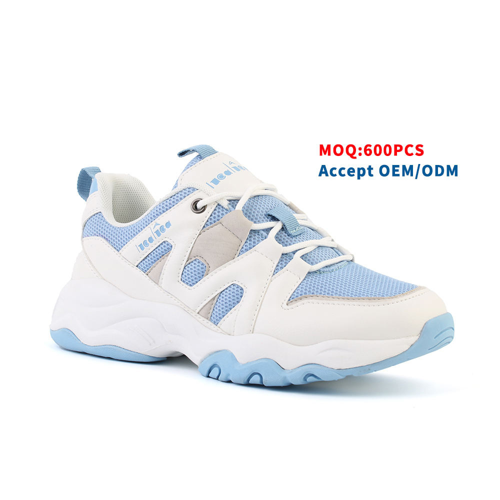 Gt-21735w New Fashion Design Hight Increasing Casual Shoe Breathable Mesh Oem Branded Sport Woman Shoe 