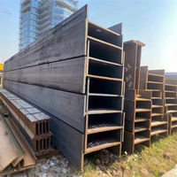 Viga de Acero en Forma de H Soldada SS400 A36, Tamaño Personalizado, Pintada, Galvanizada por Inmersión en Caliente para Puentes y Proyectos de Edificios de Gran Altura