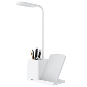 <span class=keywords><strong>2022</strong></span> QI chargeur sans fil support lampe de lecture livre lumière oeil amical Dimmable bureau LED lampe de bureau avec porte-stylo - Product Image 5