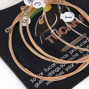 Corde per <span class=keywords><strong>Chitarra</strong></span> Acustica Tucana Nickel Wound, Finitura Opaca Dorata, Confezione in Scatola di Carta, MOQ 500, 10 Pezzi, Calibro 010 011 <span class=keywords><strong>LA</strong></span>/LC/LE/LB - Product Image 4