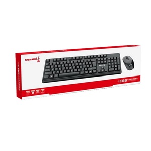 Great Wall E66 Wireless <b>Keyboard</b> <b>Mouse</b> Combo 104 Keys English Office Business Use - Product Image 1