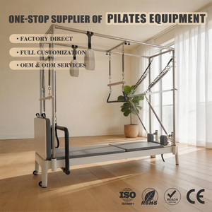 ZENJOY Combo <span class=keywords><strong>3</strong></span> en 1 de Pilates Reformer de Aleación de Aluminio con Trapecio Completo para Entrenamiento del Core, Uso en Casa y Estudio de Pilates - Product Image 1