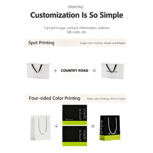 Bolsa de embalaje de papel hecha por el fabricante de Guangzhou con <span class=keywords><strong>mango</strong></span> Robbon Bolsas de compras de embalaje de papel de gran tamaño para regalo - Product Image 4