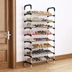Étagère de rangement 6 couches étagère à chaussures armoire pliable organisateur affichage étagère à chaussures armoire