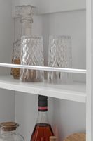 Mesa de Bar de Madera Sintética Blanca, Mesa de Cocina, Mesa de Comedor, Islas de Cocina y Mesa de Bar con Estante