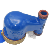 Vertical Single Jet Mechanical Water Meter IP68 OEM Brass Thread High Precision Cold Water Meter Residential Household Water