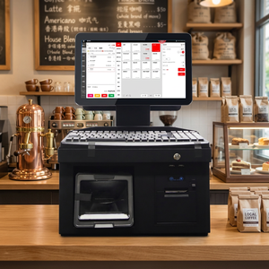 เครื่อง POS แบบ All-in-One ดีไซน์ใหม่ ขนาด 14 นิ้ว หน้าจอคู่ ระบบปฏิบัติการ Windows รองรับ Wi-Fi 6 พร้อมเครื่องพิมพ์ สแกนเนอร์ ลิ้นชักเก็บเงิน - Product Image 1
