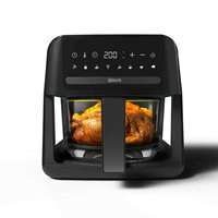 Anbolife Nueva Freidora de Aire Visible de Vidrio de 4.5L 1500W con Pantalla Táctil Digital 40-200 ℃   8 Menús Preestablecidos Sin Aceite Sin PFAS No Tóxicos OEM ODM