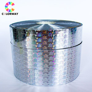 Tùy chỉnh tự dính vinyl dán logo Sticker in ấn không thấm nước CuộN Holographic sticker với số <span class=keywords><strong>serial</strong></span> - Product Image 1