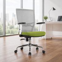 Chaises de bureau pour visiteurs en maille blanche accoudoir réglable ergonomique de luxe Boss Ceo