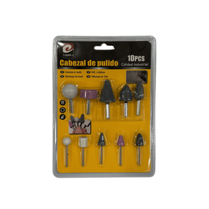 Cabezal De Pulido 10Pc Industrial Grinding Head Set For Metal Polishing - Product Image 1