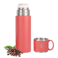 PRECIO DE FÁBRICA 17oz gradiente colorido aislado termo de lujo termo de acero inoxidable botella de agua con tapa de taza para regalo