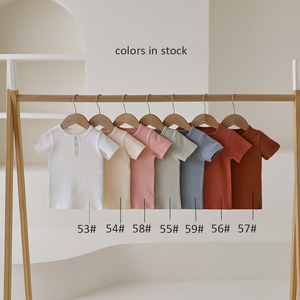 Camiseta Transpirable para Bebé en Tela Jacquard de Panal 100% Algodón - Product Image 3