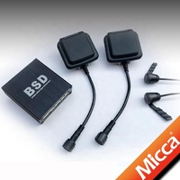 BSD03 BSD/BSM Système de détection d'angle mort 24GHz Capteurs à micro-ondes, Système de surveillance d'angle mort 12V Universel pour voiture