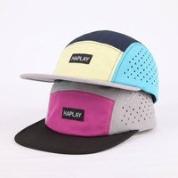 Gorra de Campamento de 5 Paneles Personalizada al por Mayor, Impermeable, Resistente al Desgarro, con Visera Plana, Logotipo Impreso, para Campamento, Senderismo, Pesca, Safari