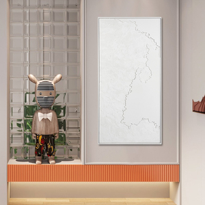 Décor d'hôtel abstrait carte <span class=keywords><strong>du</strong></span> <span class=keywords><strong>monde</strong></span> Texture oeuvre 3D peint à la main peinture toile grand mur Art - Product Image 5
