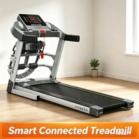Caminadora Eléctrica Plegable Mejorada con Motor de 2HP, Velocidad de 10-15km/h, Pantalla LED, Máquina para Hacer Ejercicio Cardiovascular en Casa con Audio