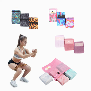 Fascia elastica per il Fitness Color rosa Color crema marrone con fascia sportiva resistente all'anca - Product Image 4