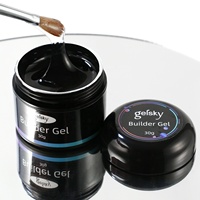 Gelsky Gel de Construction Transparent Dur pour Ongles, Gel Solide d'Extension, Vernis Gel 5 Types de Viscosité, Gel Acrylique de Construction