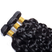 Extensiones de Cabello Humano Virgen Brasileño con Ondas al Agua, Extensiones de Cabello Humano con Ondas al Agua Sin Procesar