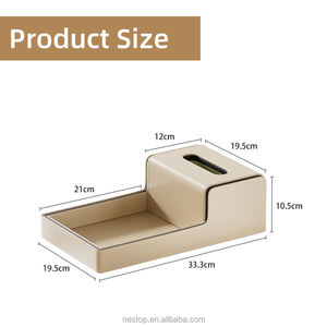 New <span class=keywords><strong>PU</strong></span> da mô Khay lưu trữ hộp tích hợp cho lối vào phòng khách nhà hàng máy tính để bàn lưu trữ nhà máy bán buôn - Product Image 3