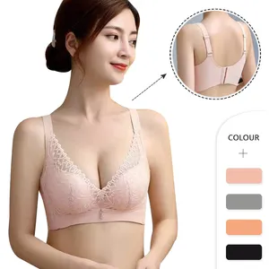中国制造廉价精致混色混合尺寸女性推高胸罩活跃可爱蕾丝胸罩
